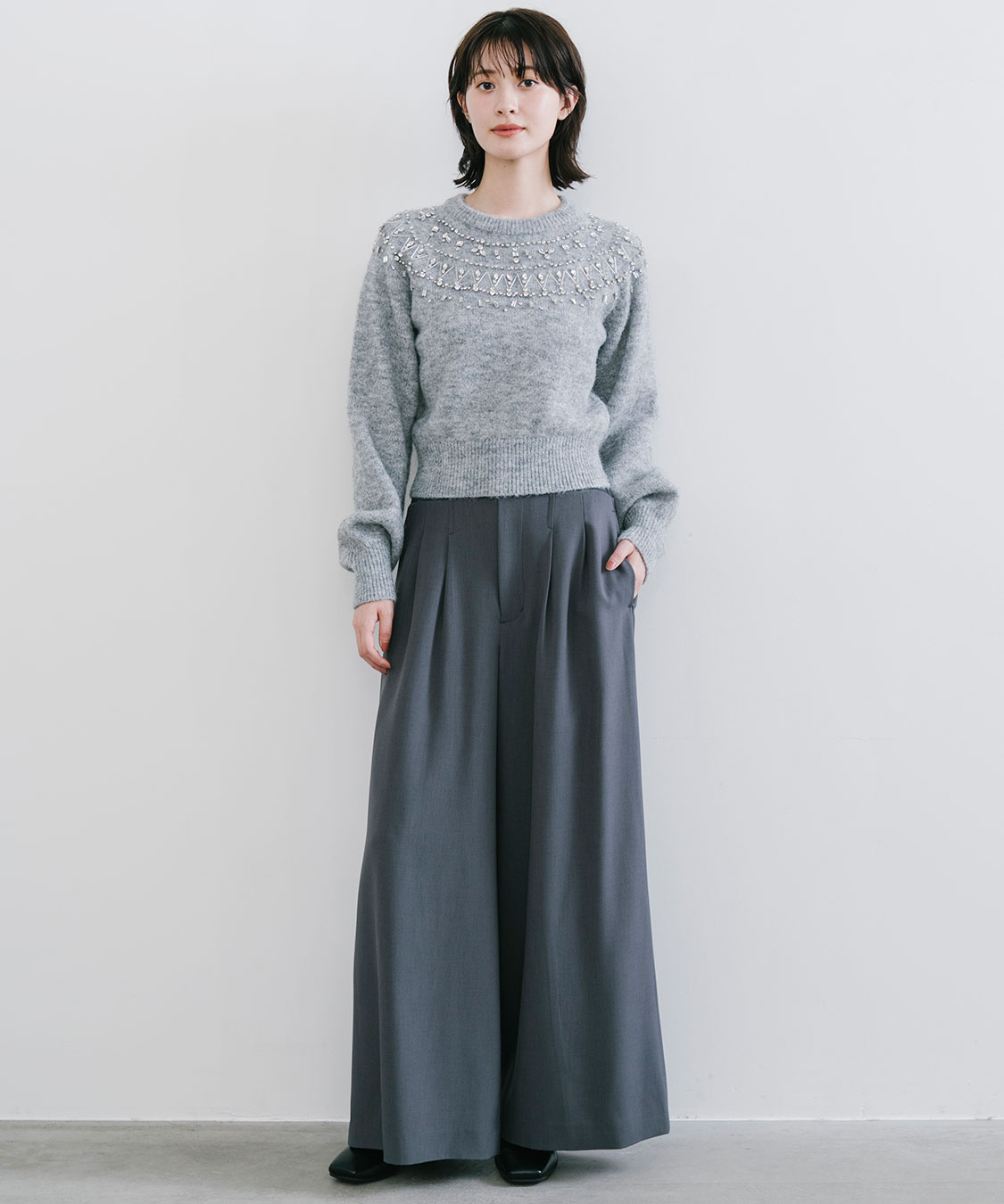 コルセットリブワイドパンツ｜PETAL ONLINE（ペタルオンライン）