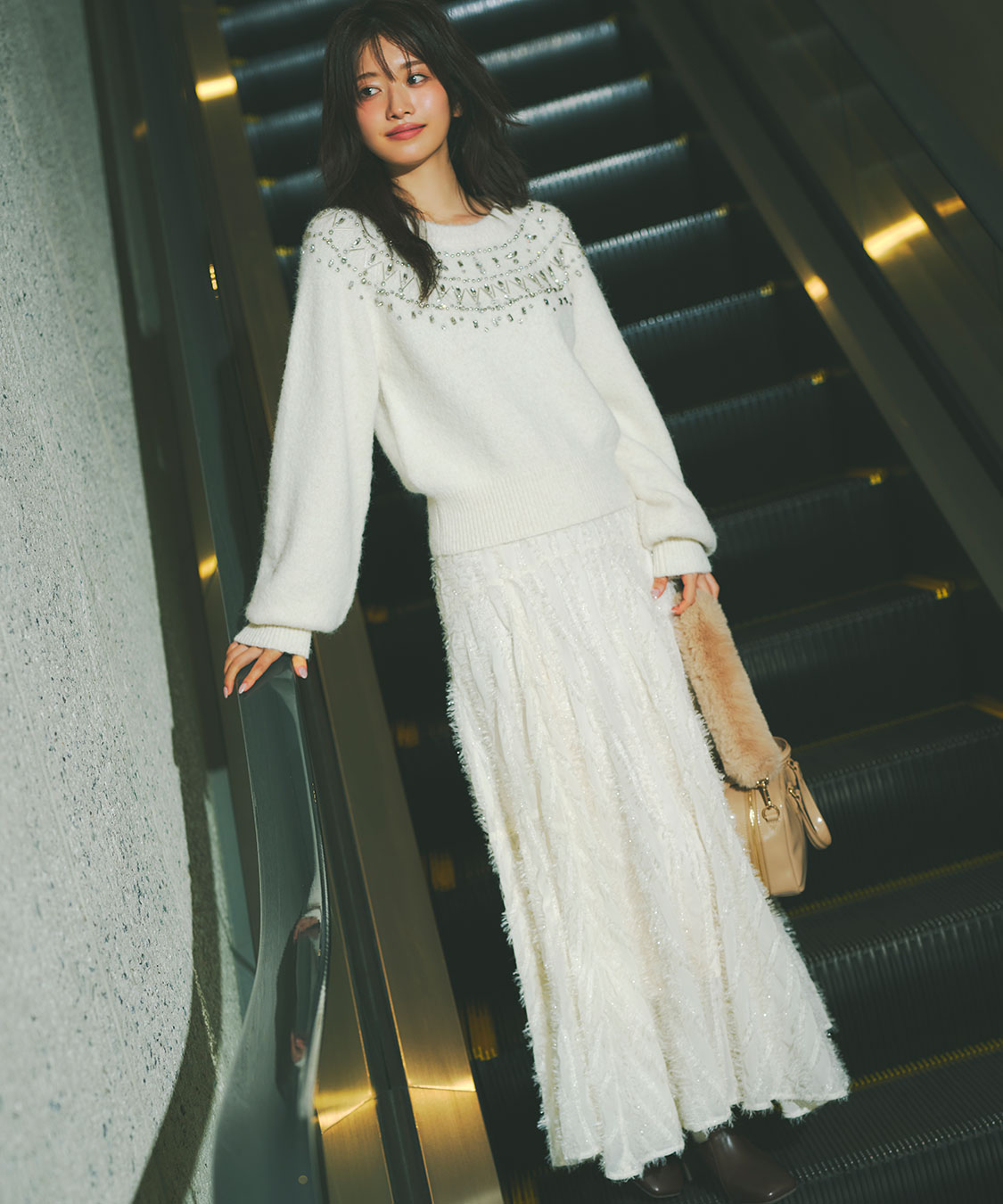 ウェーブフラッフィーフレアスカート｜PETAL ONLINE（ペタルオンライン）