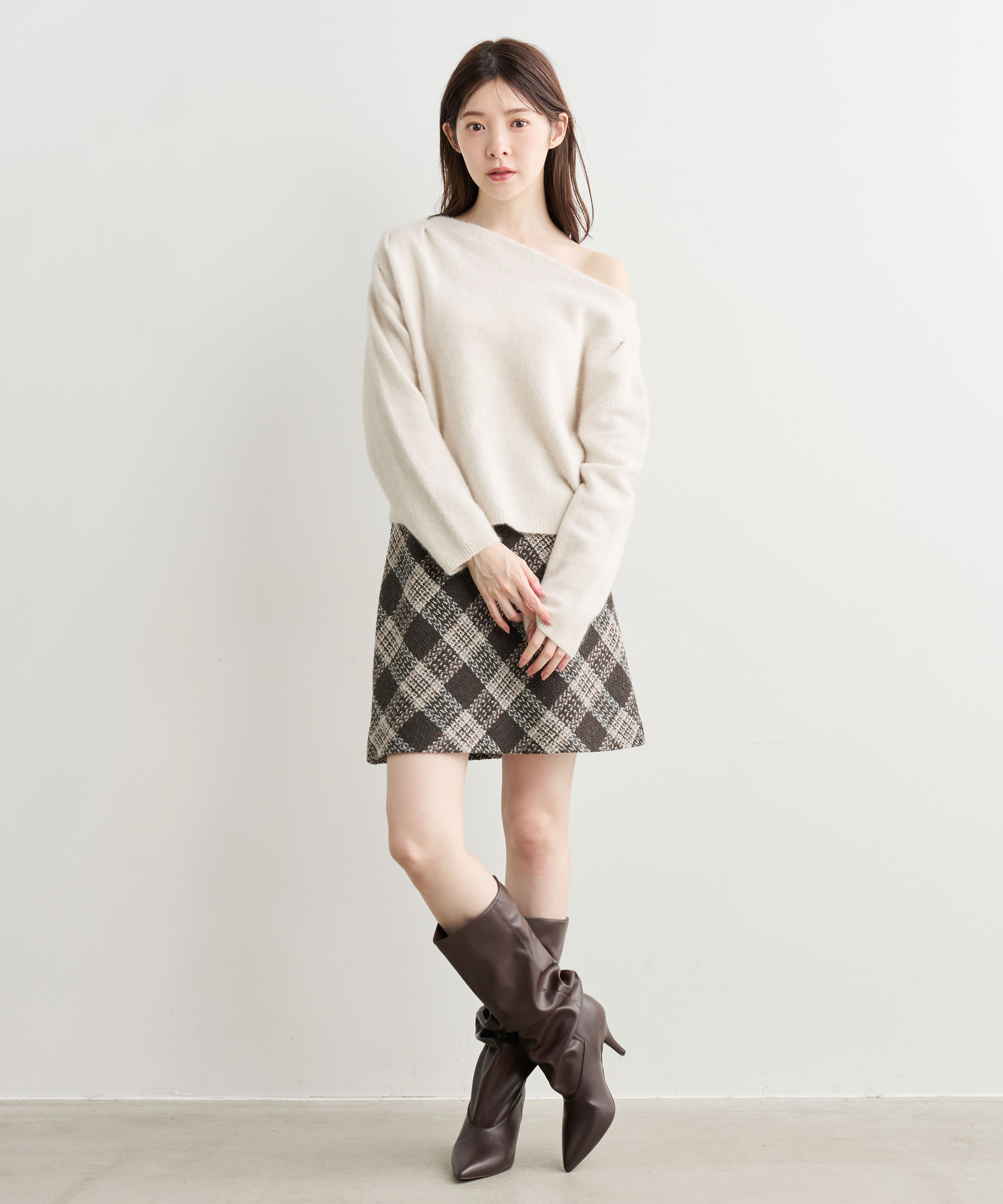 ロービングツイードミニスカート｜PETAL ONLINE（ペタルオンライン）