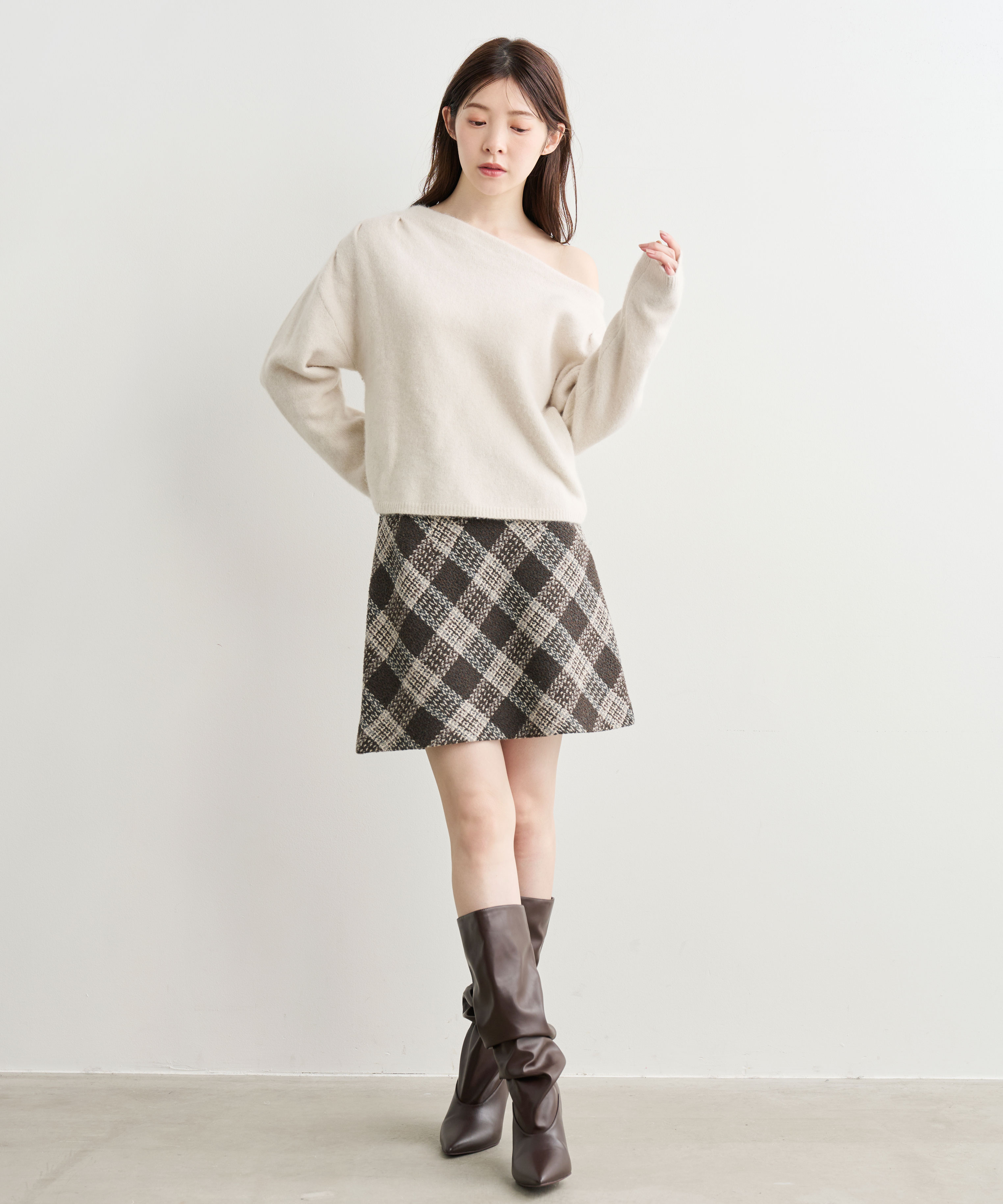 ロービングツイードミニスカート｜PETAL ONLINE（ペタルオンライン）