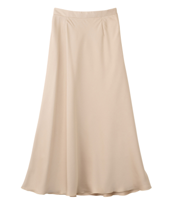 サテンナロースカート