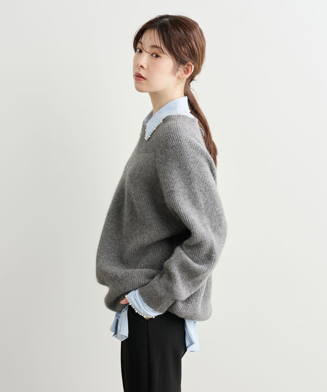 パールモチーフペプラムシャツ｜PETAL ONLINE（ペタルオンライン）