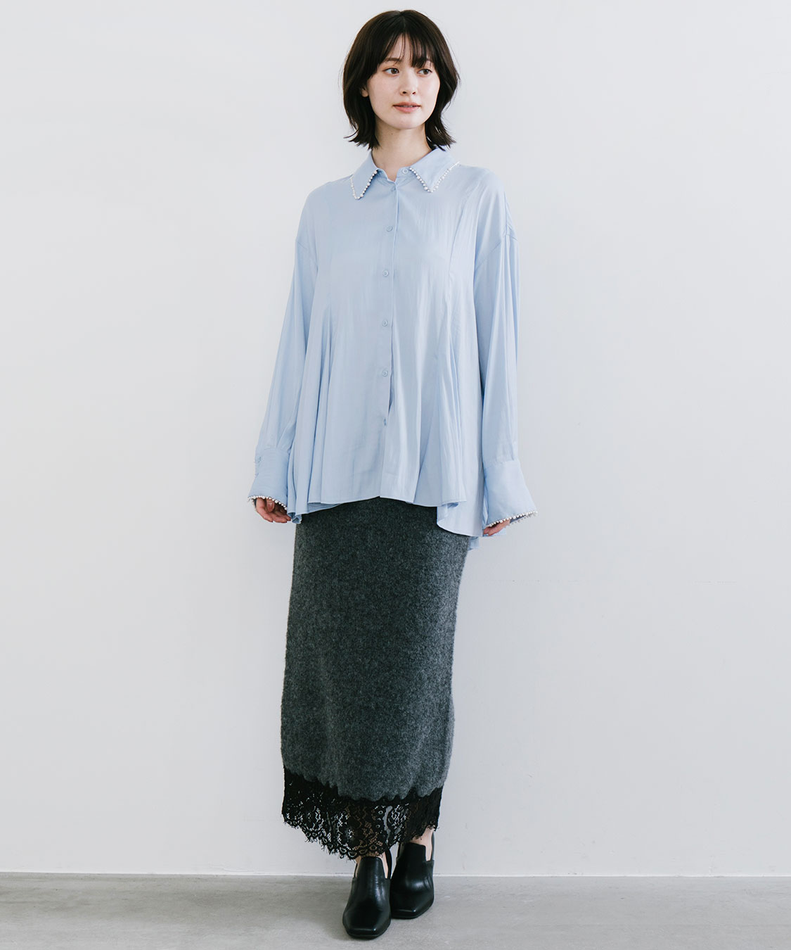 パールモチーフペプラムシャツ｜PETAL ONLINE（ペタルオンライン）