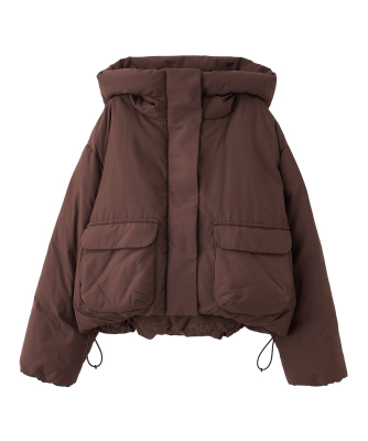 ショートフードダウンコート