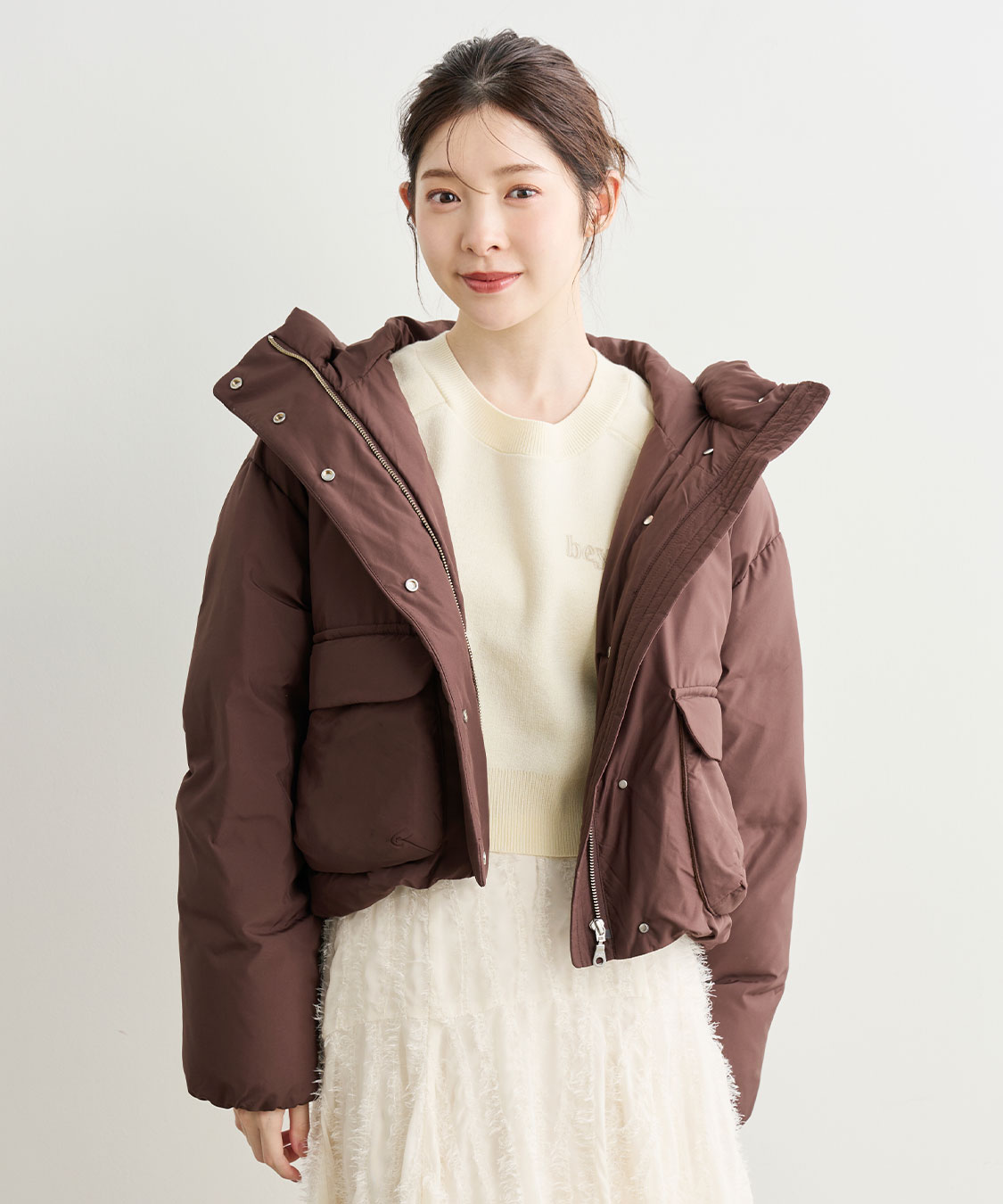 ジャケット・アウター coco.L ショートフードダウンコート｜PETAL ONLINE（ペタルオンライン）