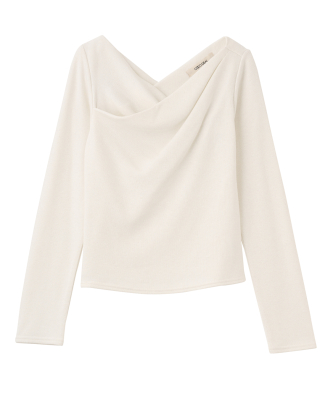 アシメネックオフショルダーカットソー