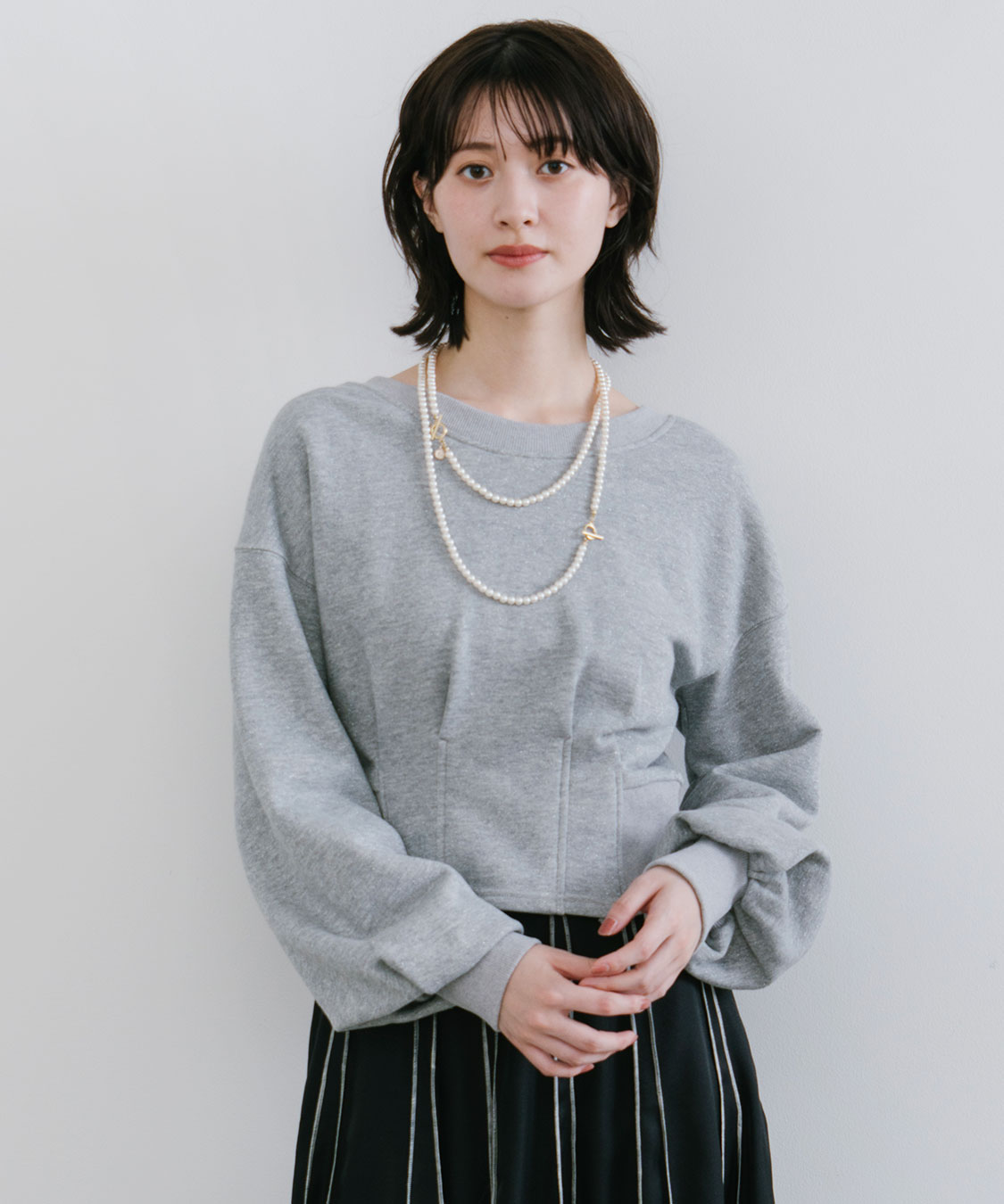 【12/1までまろん。】ラメ裏毛スウェット ココディール ラメ裏毛スウェット｜PETAL ONLINE（ペタルオンライン）