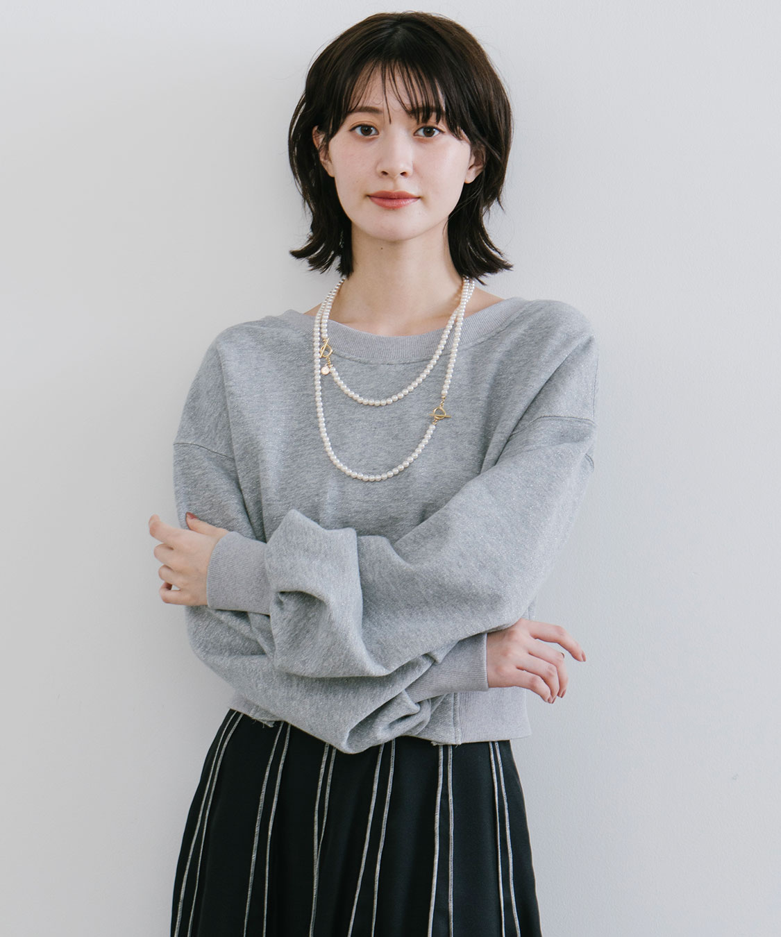 ラメ裏毛スウェット｜PETAL ONLINE（ペタルオンライン）