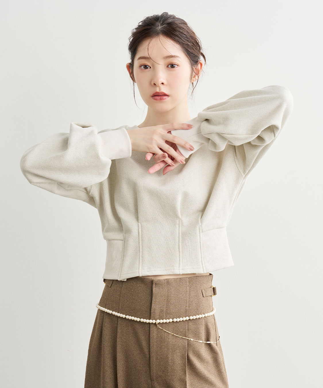 【12/1までまろん。】ラメ裏毛スウェット ココディール ラメ裏毛スウェット｜PETAL ONLINE（ペタルオンライン）