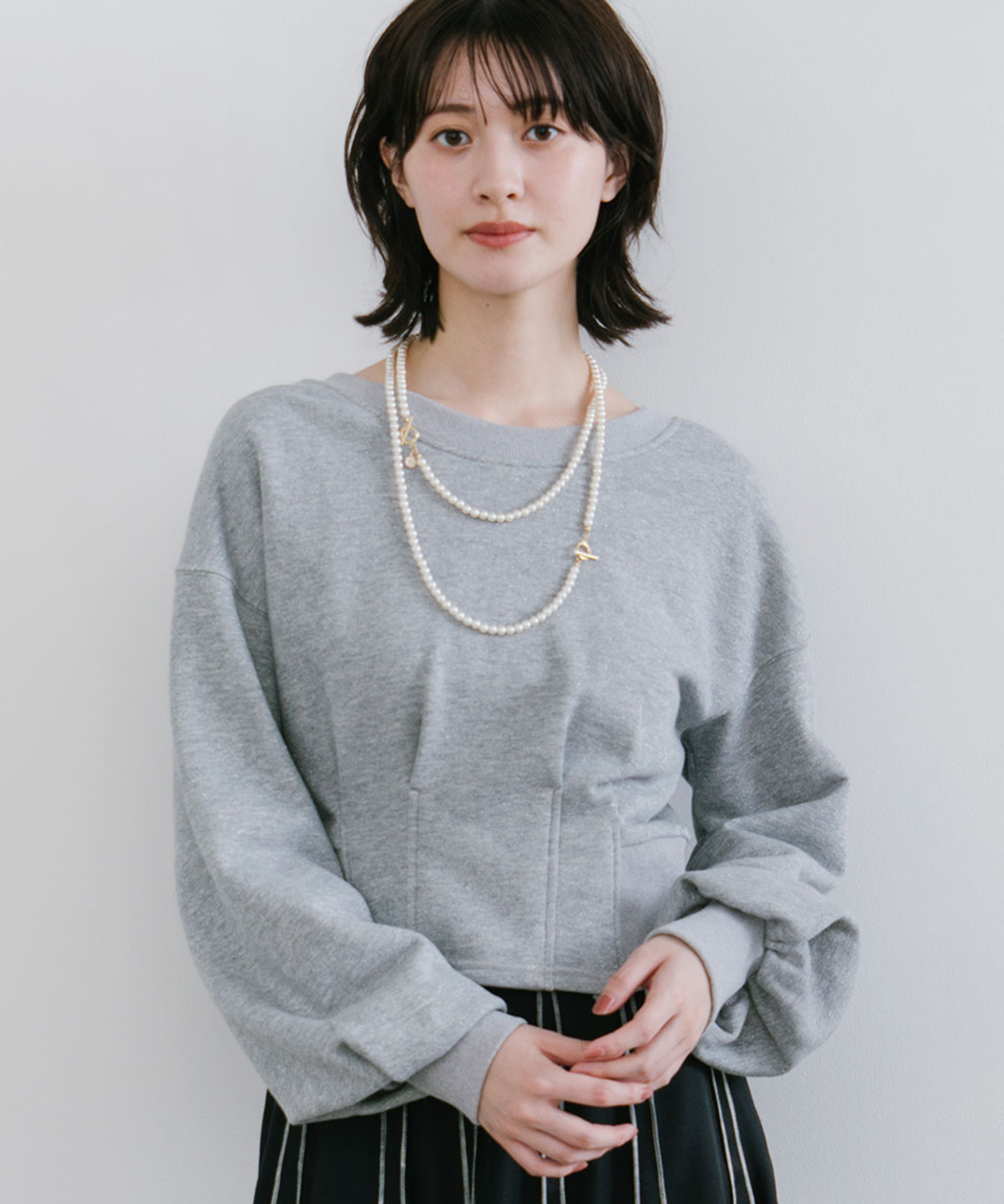 ラメ裏毛スウェット｜PETAL ONLINE（ペタルオンライン）