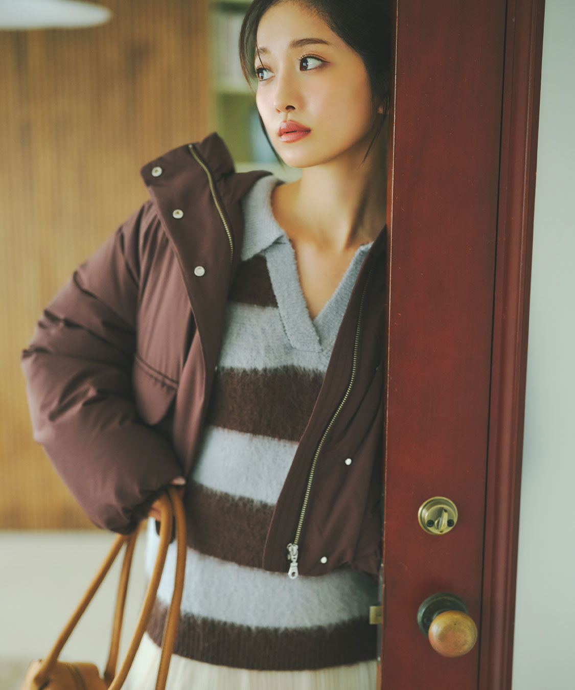 ココディール　Wカラースキッパーニットプルオーバー　イエロー オーバーサイズスキッパーニット｜PETAL ONLINE（ペタルオンライン）