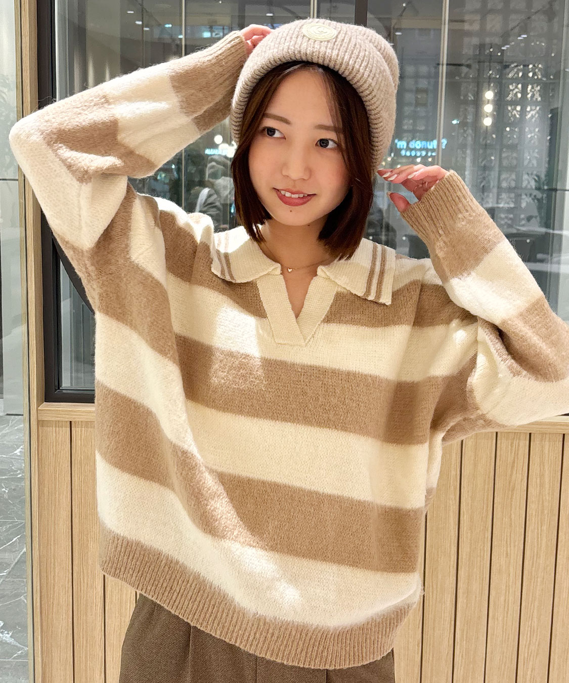 オーバーサイズスキッパーニット｜PETAL ONLINE（ペタルオンライン）