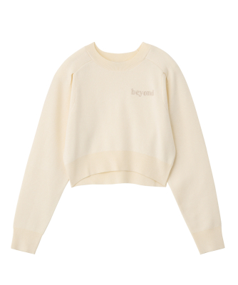 スウェットライクロゴニット