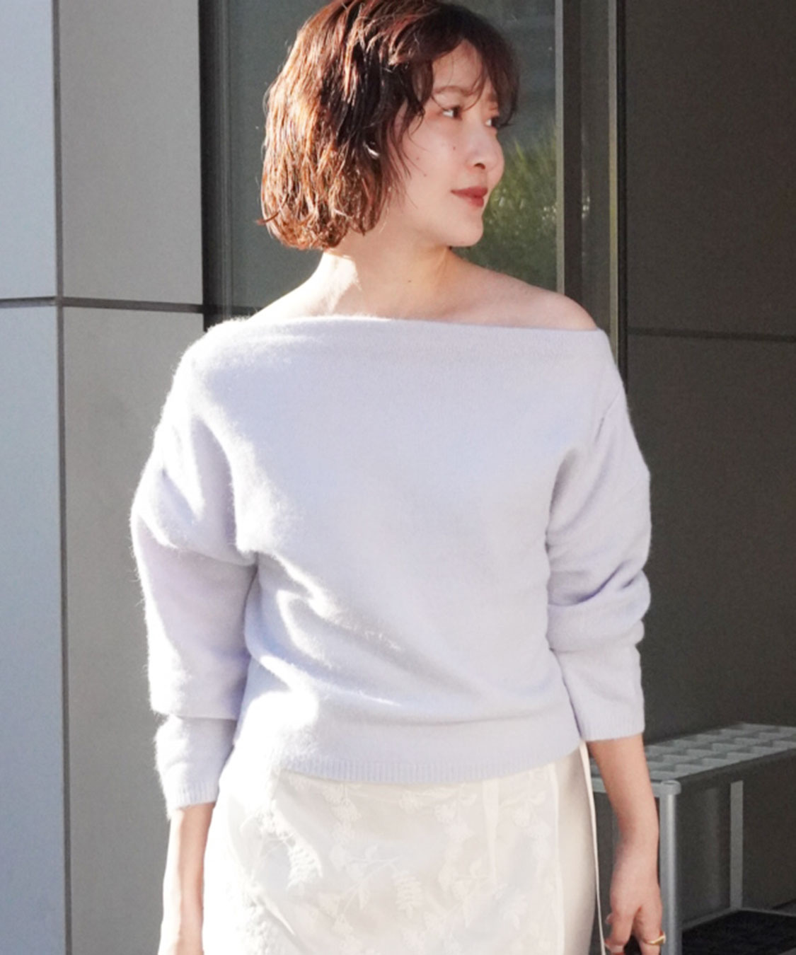 ラクーン混アシメニット｜PETAL ONLINE（ペタルオンライン）