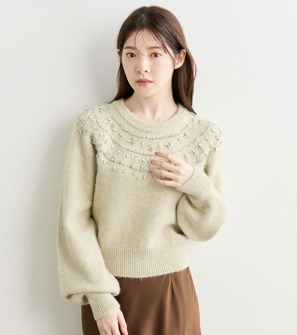 ノルディックビジューニット ノルディックビジューニット｜PETAL ONLINE（ペタルオンライン）