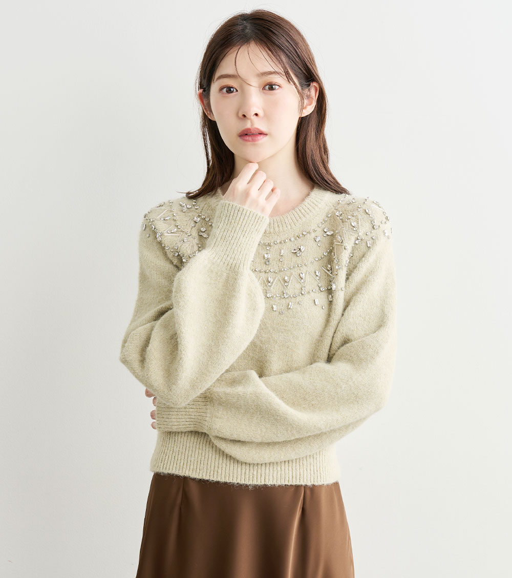 ノルディックビジューニット ノルディックビジューニット｜PETAL ONLINE（ペタルオンライン）