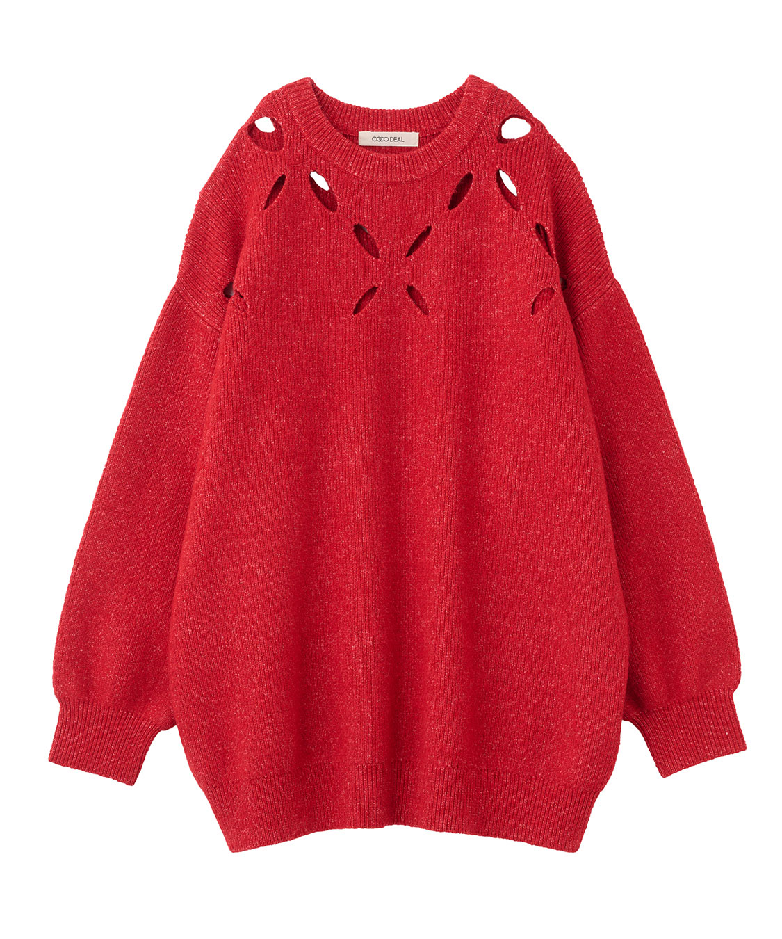 テラコッタ561 スリット柄オーバーサイズニット｜PETAL ONLINE（ペタルオンライン）