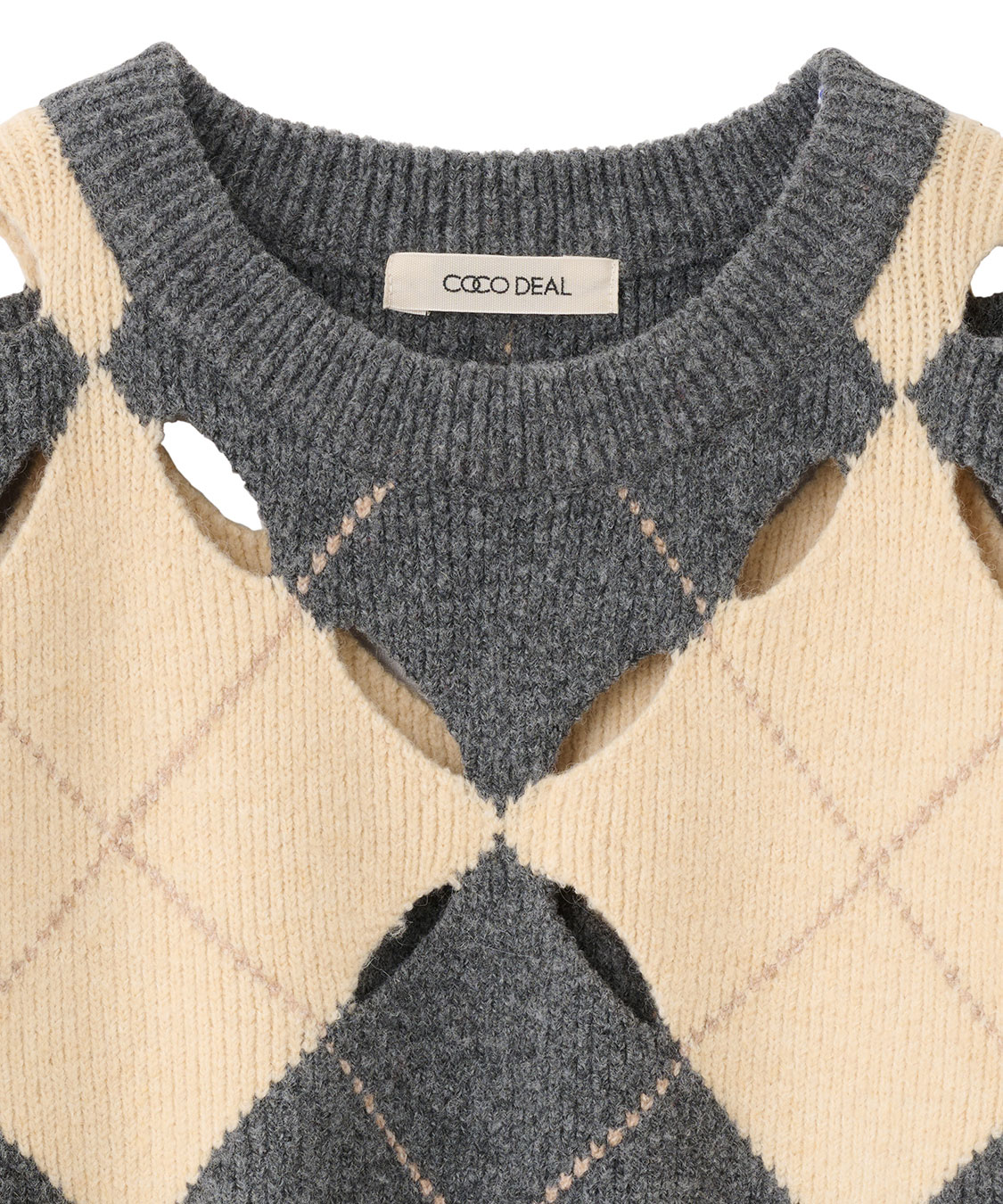 スリット柄オーバーサイズニット｜PETAL ONLINE（ペタルオンライン）