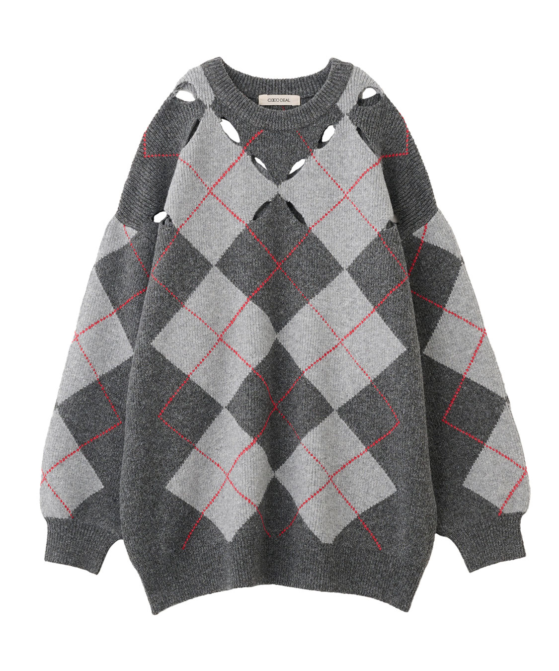 スリット柄オーバーサイズニット｜PETAL ONLINE（ペタルオンライン）