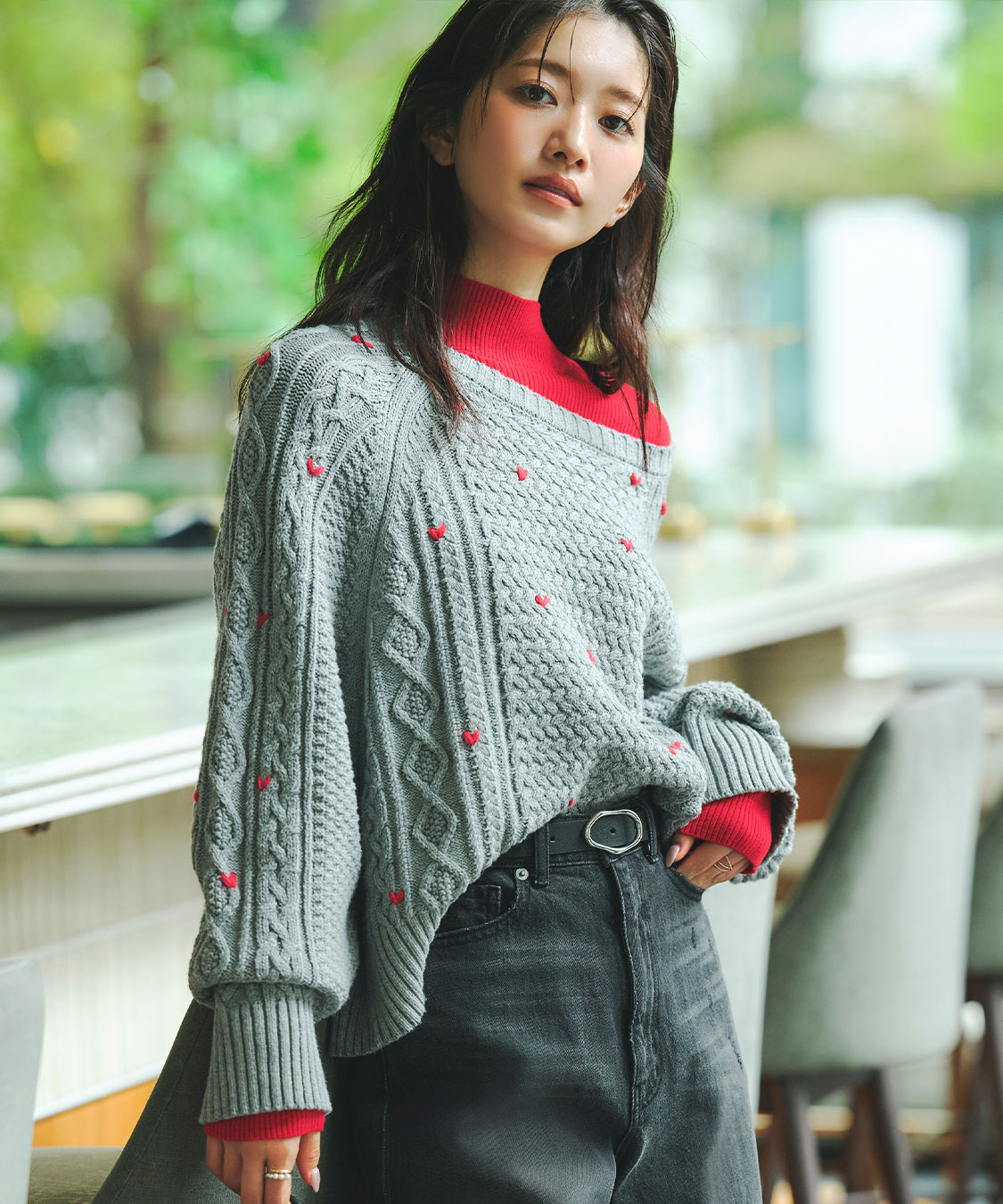 ハイネックリブニット｜PETAL ONLINE（ペタルオンライン）