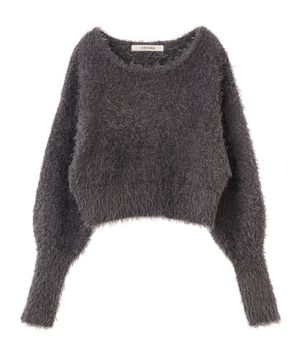 ココディール パフスリーブフェザーニットトップス SOLD OUT】COCODEAL ココディール パフスリーブフェザーニットトップス