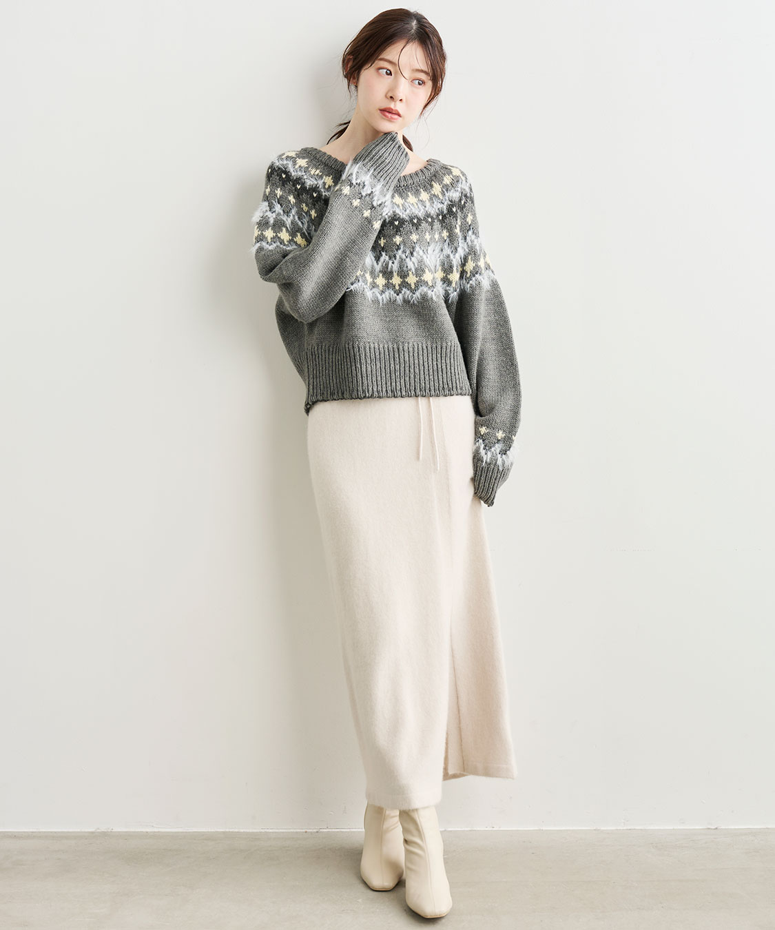 KANATA ノルディック　ニット ノルディック柄ニット