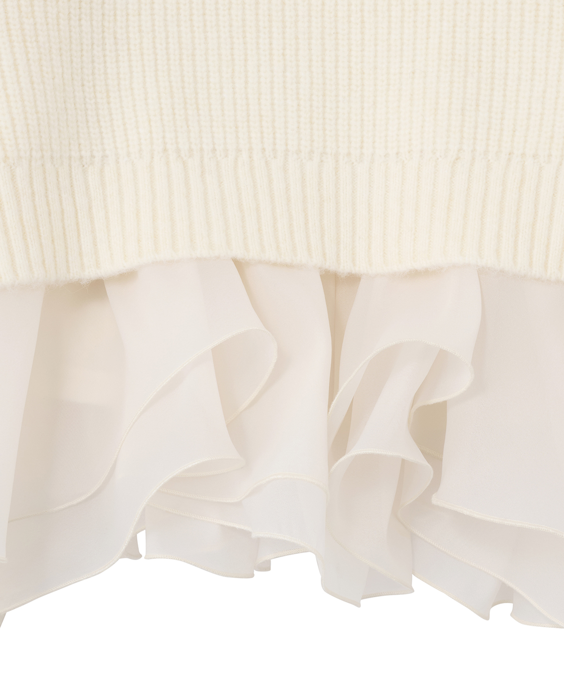 ペプラムブラウス×パフスリーブニットセット｜PETAL ONLINE（ペタル