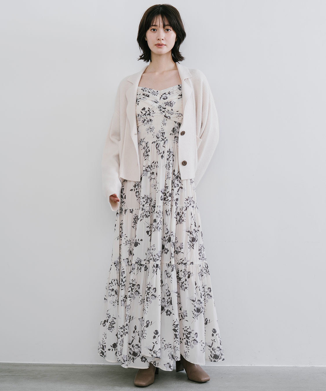 COCODEALフォックス混ニットジャケット フォックス混ニットテーラードジャケット｜PETAL ONLINE（ペタル