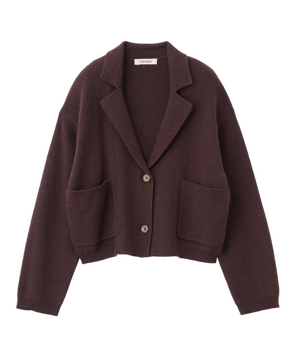 フォックス混ニットテーラードジャケット｜PETAL ONLINE（ペタル