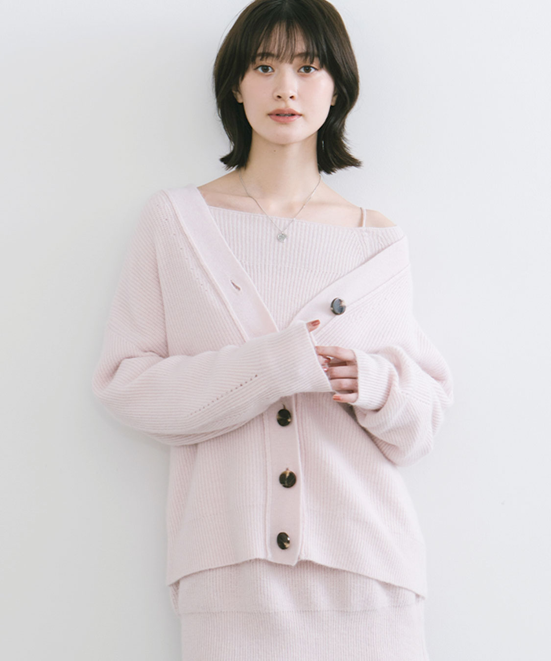 COCO DEAL ラクーン混Vネックニットカーディガン ラクーン混Vネックニットカーディガン｜PETAL ONLINE（ペタルオンライン）