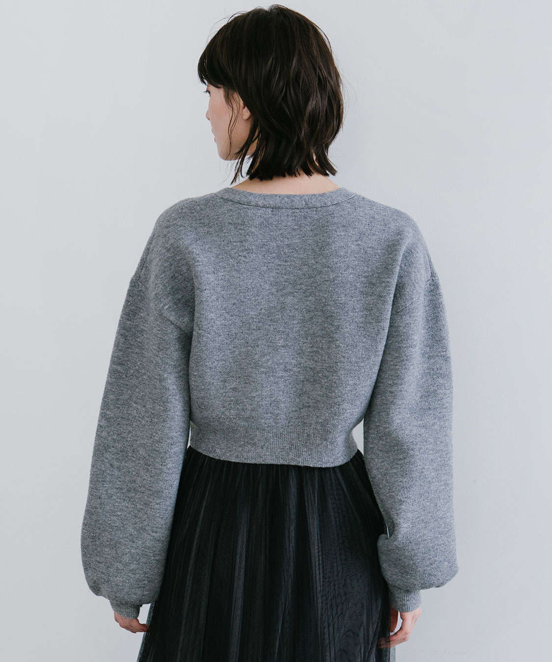 スウェットライクロゴニットカーディガン｜PETAL ONLINE（ペタル