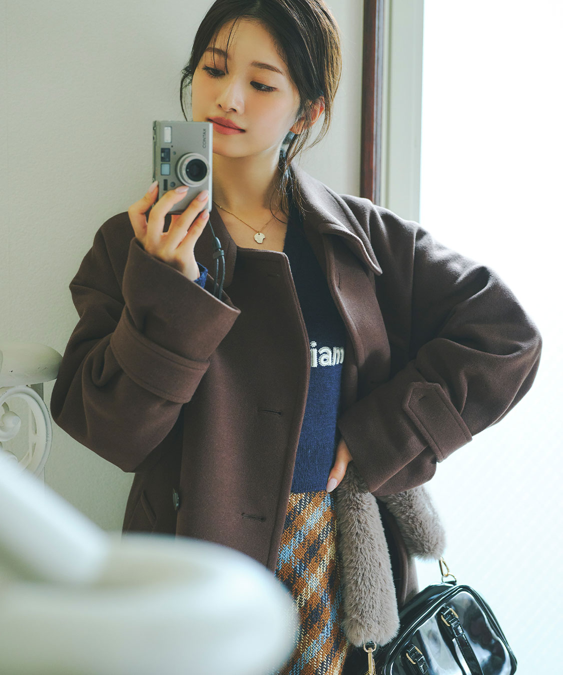 スウェットライクロゴニットカーディガン｜PETAL ONLINE（ペタル