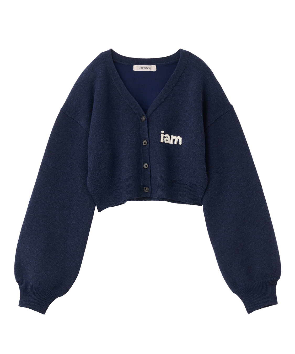 スウェットライクロゴニットカーディガン｜PETAL ONLINE（ペタル