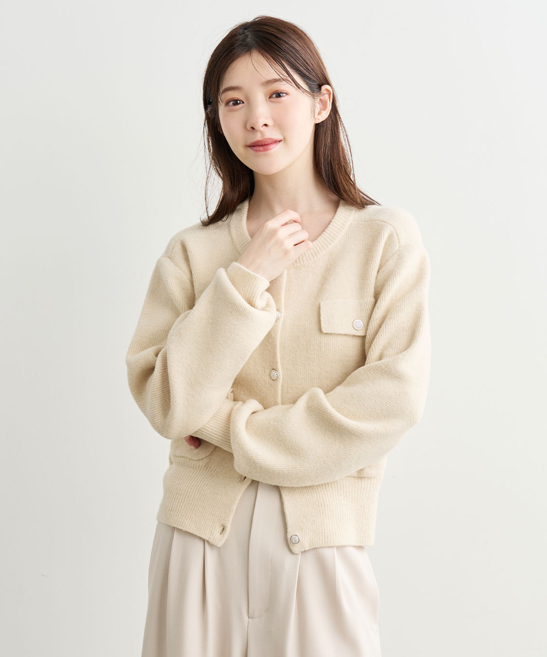 みー☆品です ブークレーポケットカーディガン｜PETAL ONLINE（ペタルオンライン）