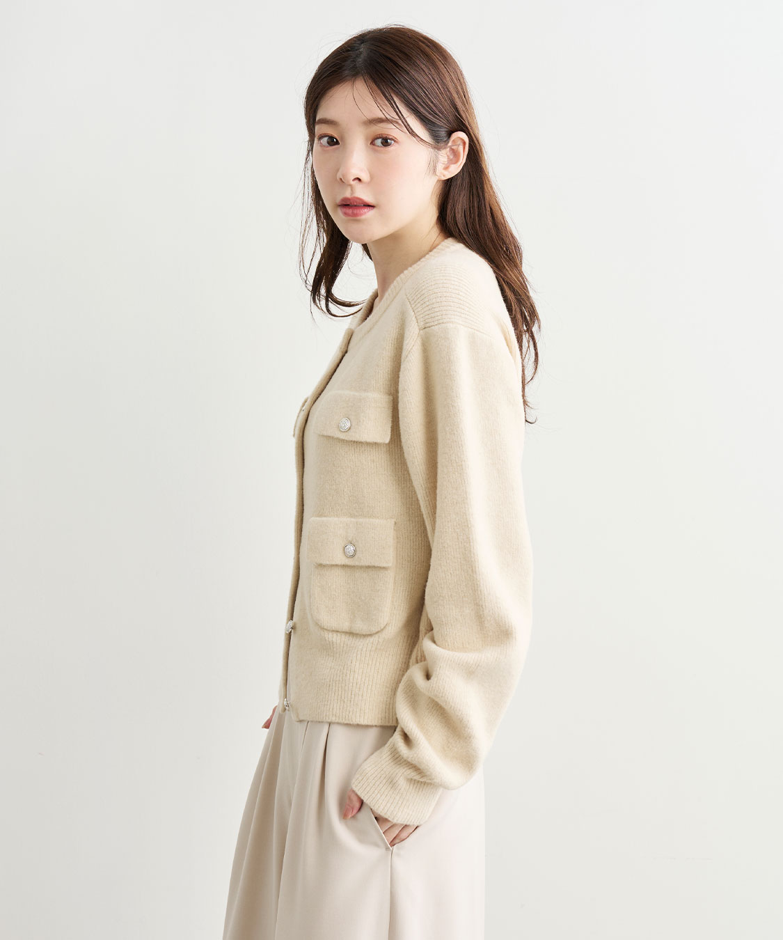 ブークレーポケットカーディガン｜PETAL ONLINE（ペタルオンライン）