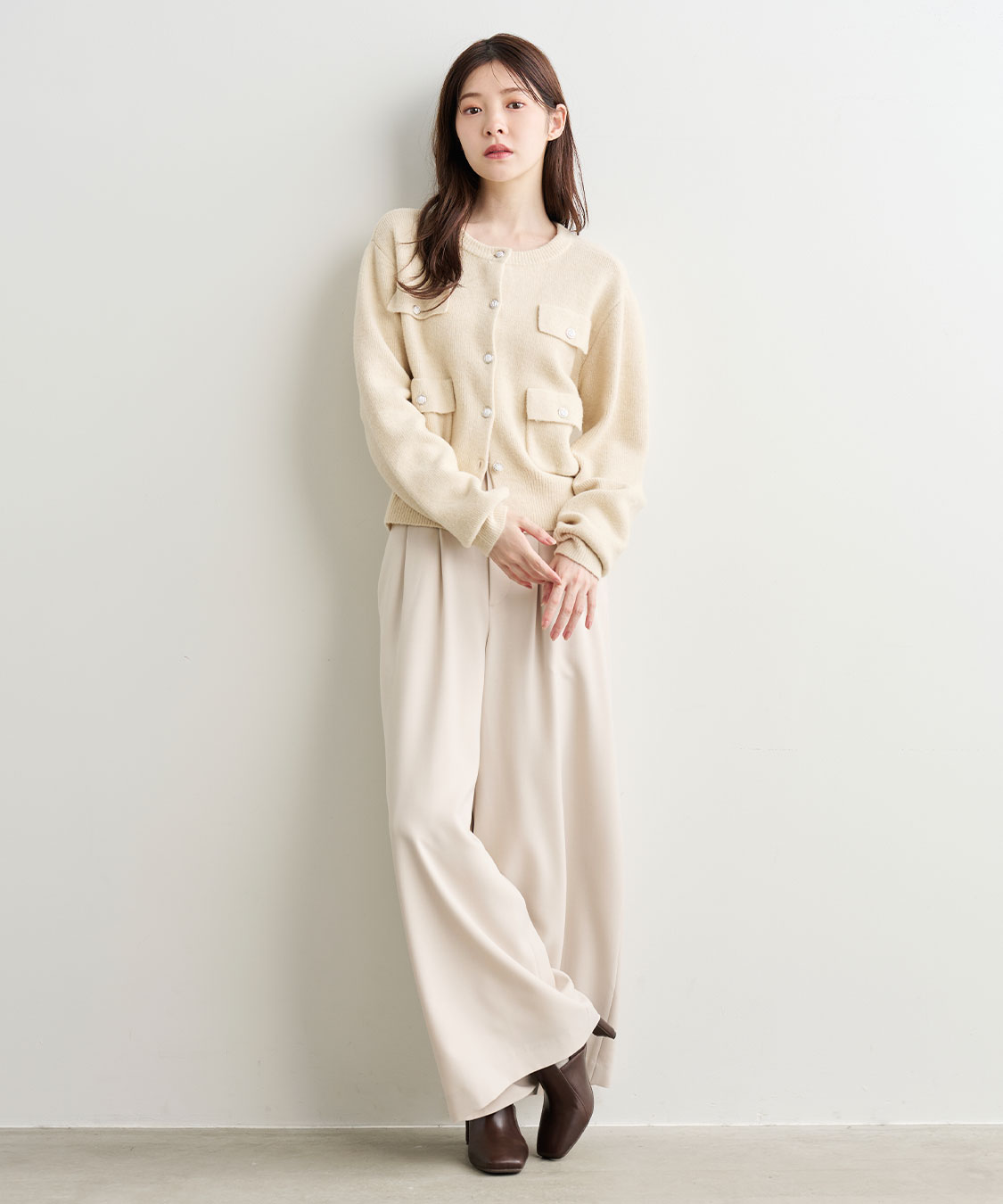 ブークレーポケットカーディガン｜PETAL ONLINE（ペタルオンライン）