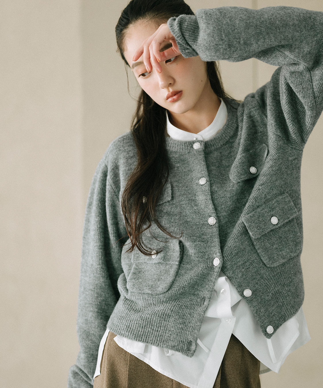 ブークレーポケットカーディガン｜PETAL ONLINE（ペタルオンライン）