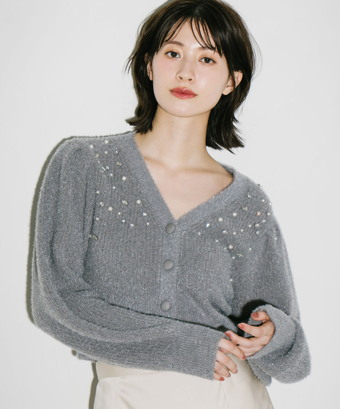 ビジューニットカーディガン｜PETAL ONLINE（ペタルオンライン）