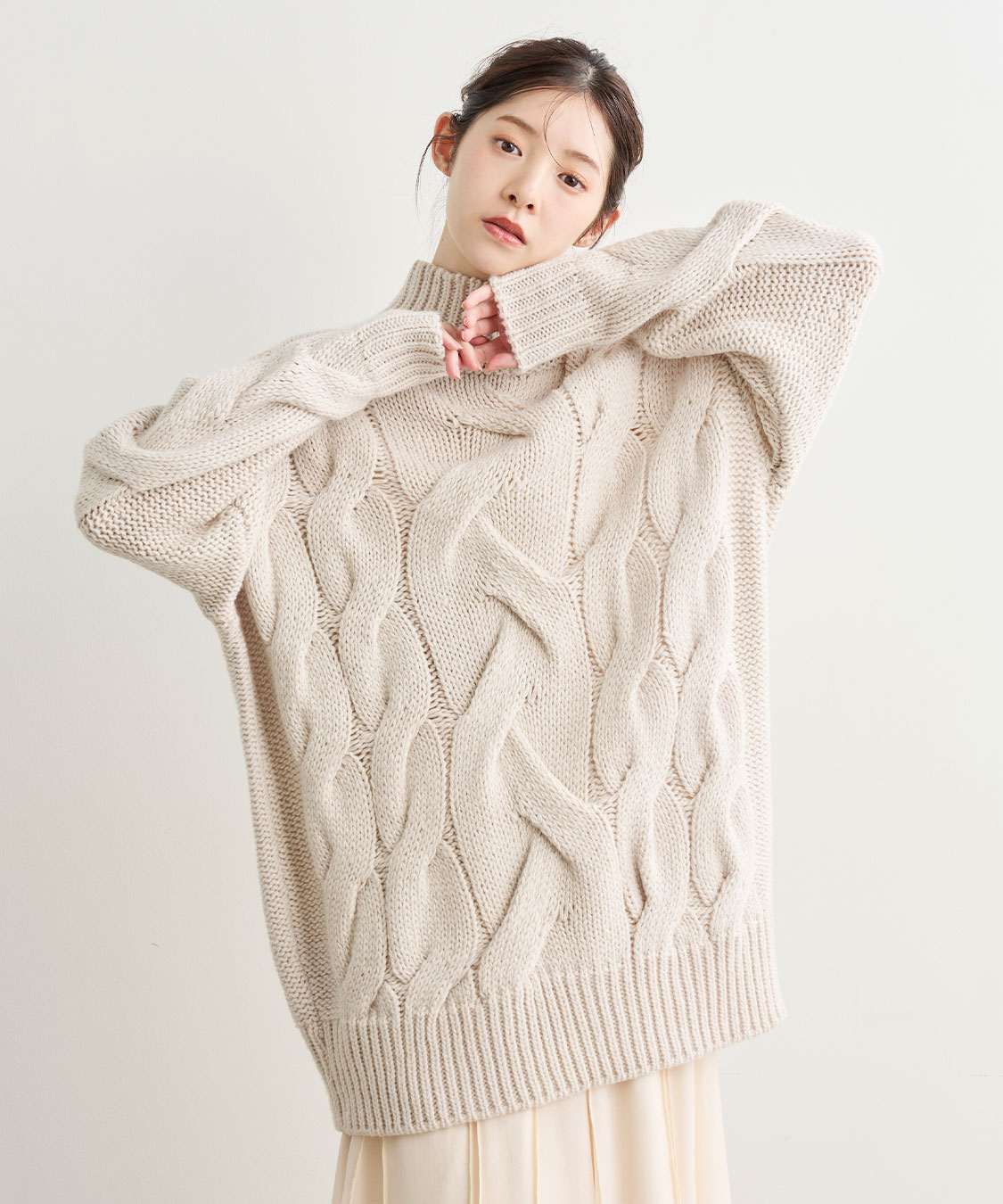 ケーブルニットミニワンピース｜PETAL ONLINE（ペタルオンライン）