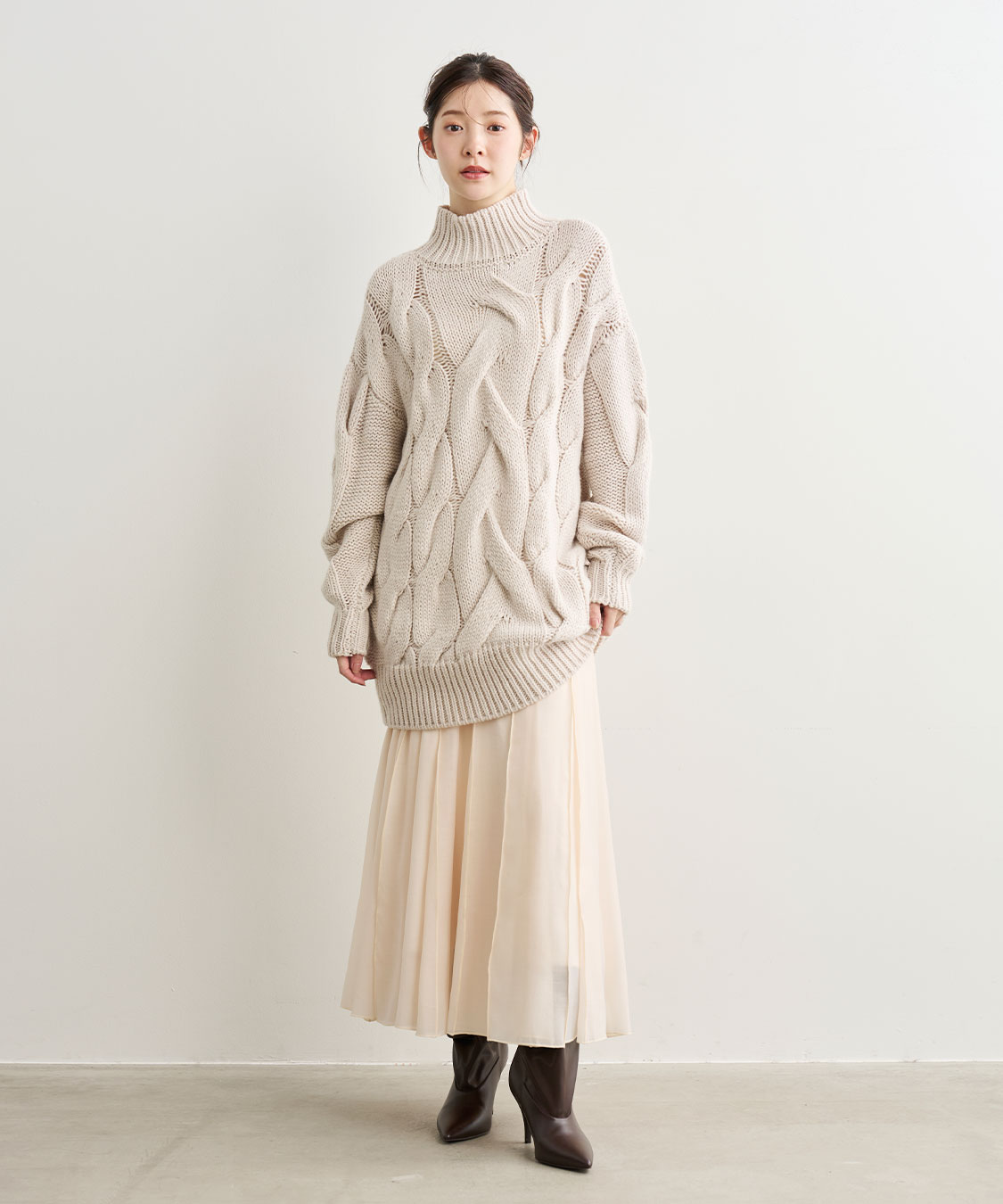 ケーブルニットミニワンピース｜PETAL ONLINE（ペタルオンライン）