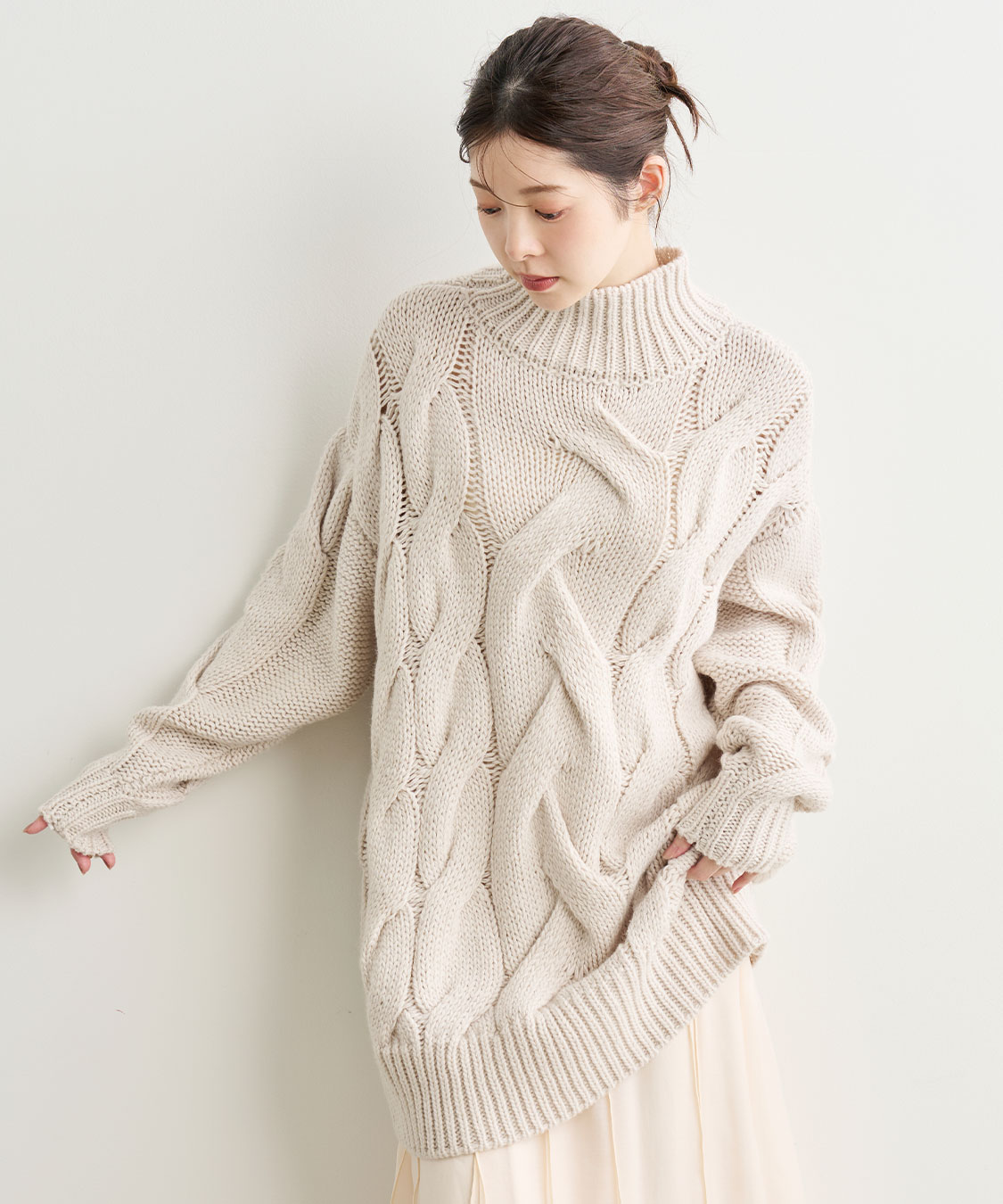 treat yourself ニット　ニットワンピース　ケーブルニット treat yourself ニット ニットワンピース ケーブルニット ケーブル