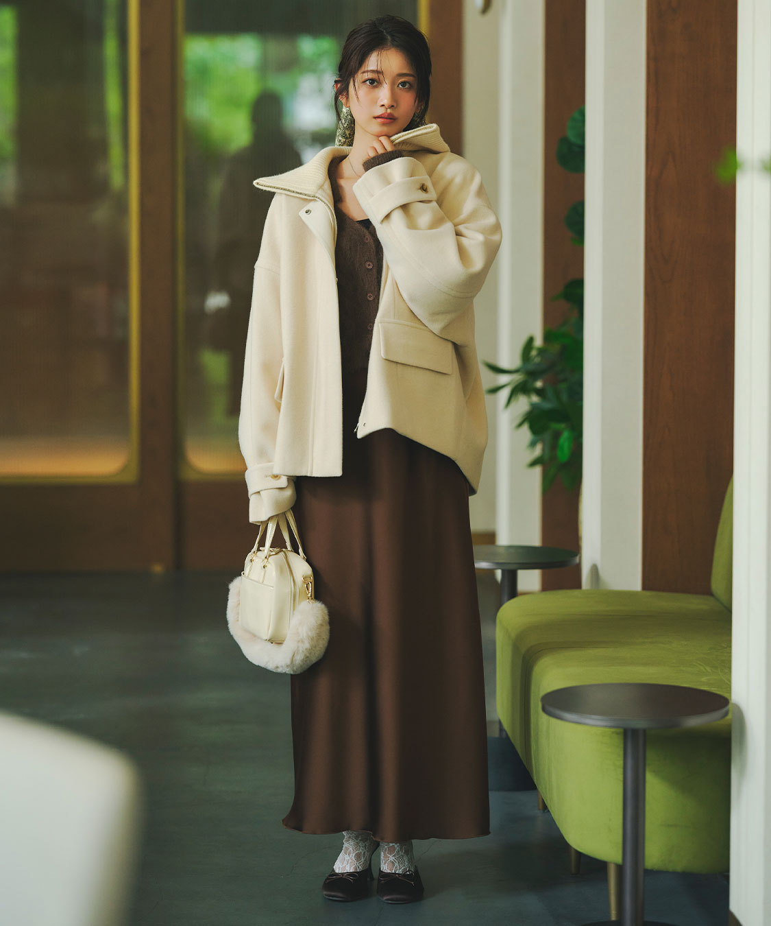 ファーショルダーボストンバッグ｜PETAL ONLINE（ペタルオンライン）