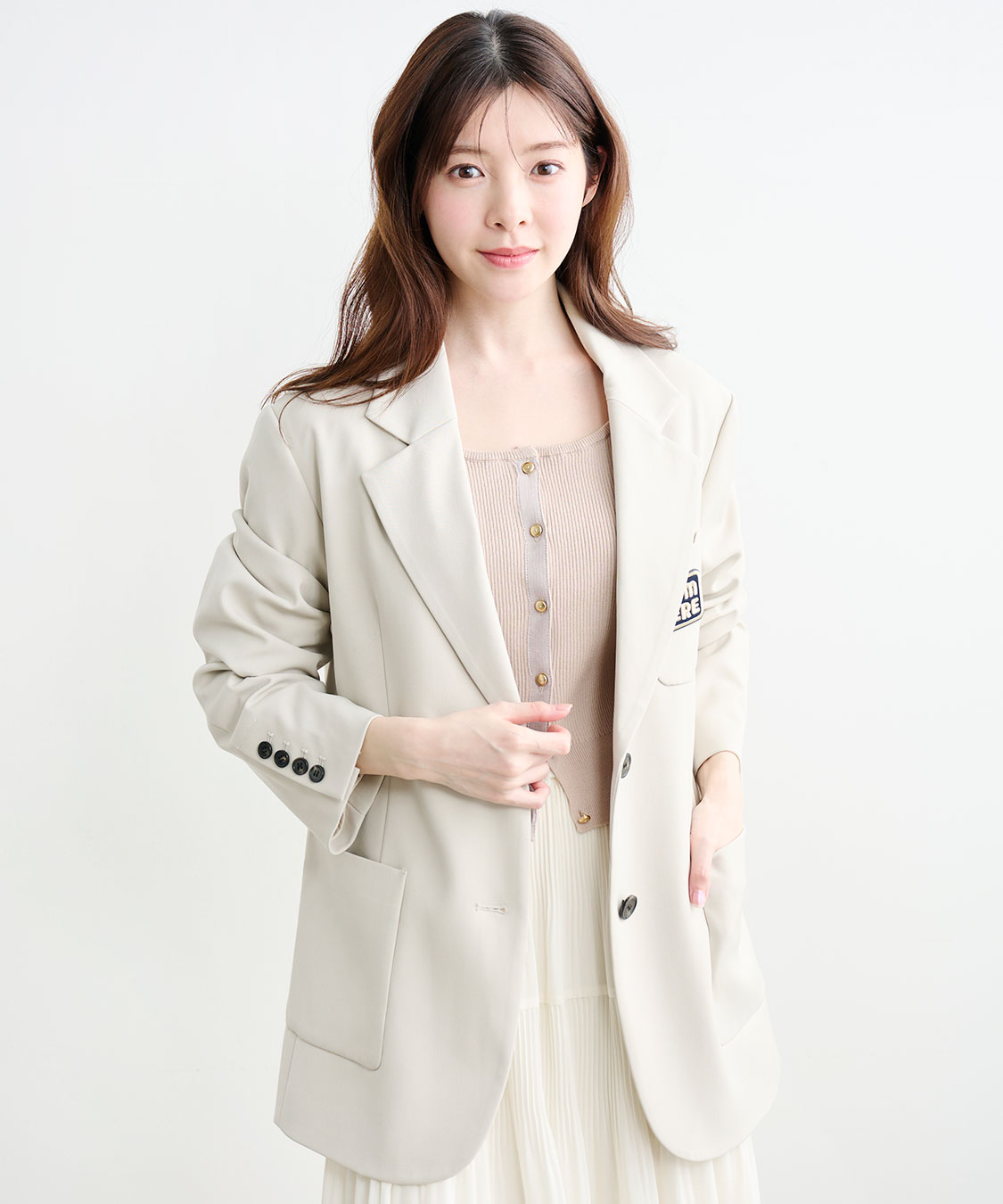 ワッペン付きテーラードジャケット｜PETAL ONLINE（ペタルオンライン）