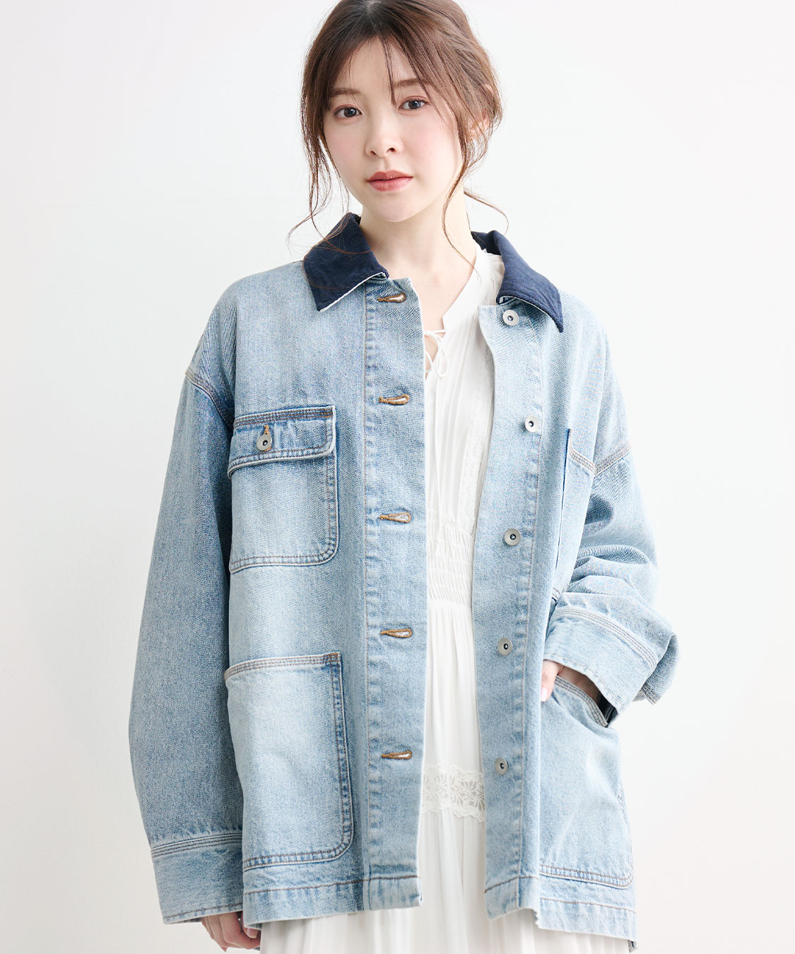 デニムカバーオール｜PETAL ONLINE（ペタルオンライン）