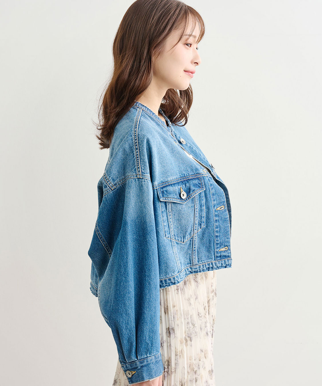 リメイク風ノーカラーGジャン｜PETAL ONLINE（ペタルオンライン）