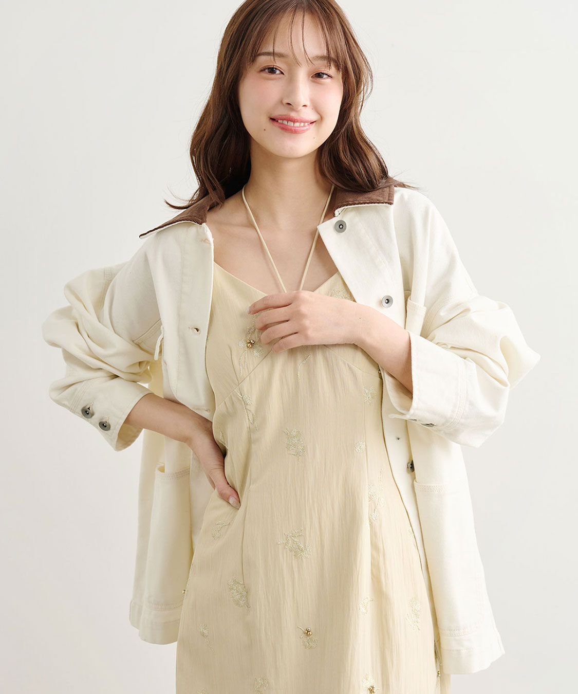 フラワー刺繍キャミワンピース｜PETAL ONLINE（ペタルオンライン）