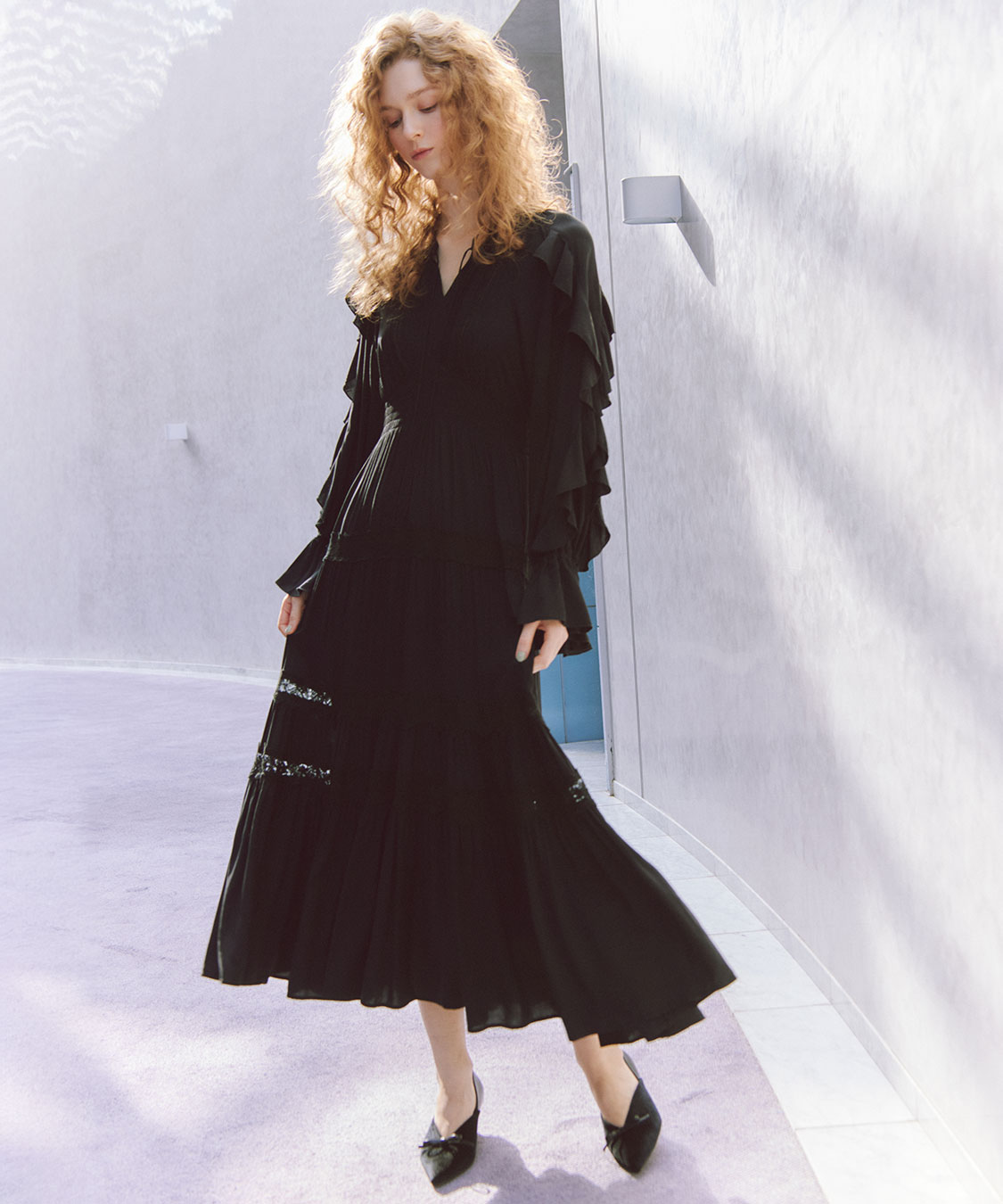 ラッフルレーストリムワンピース｜PETAL ONLINE（ペタルオンライン）