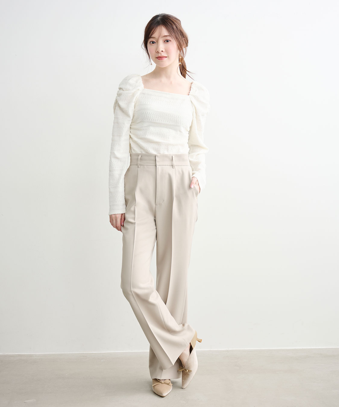 スリムフレアパンツ｜PETAL ONLINE（ペタルオンライン）