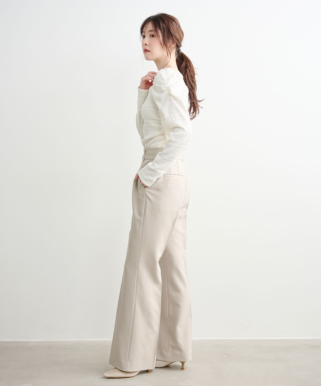 スリムフレアパンツ｜PETAL ONLINE（ペタルオンライン）