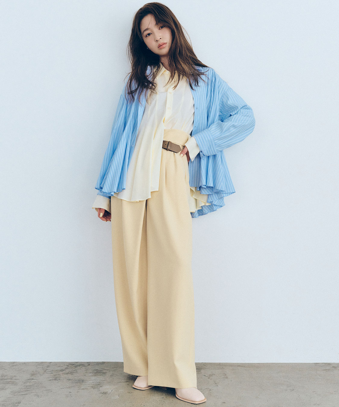ベルトディテールアシメワイドパンツ｜PETAL ONLINE（ペタルオンライン）